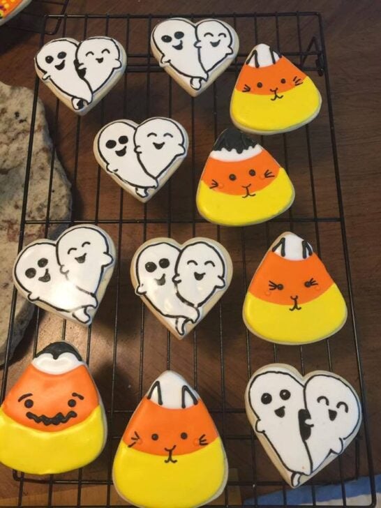 ghost cookies, halloween cookies