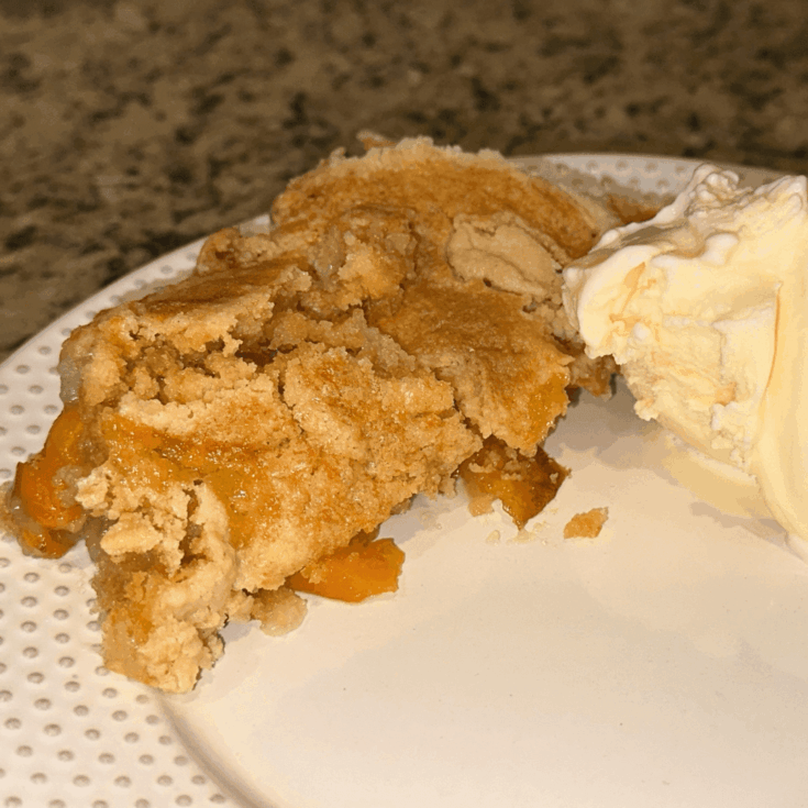 Image for Cast-Iron Peach Dump Cake (on the Grill)