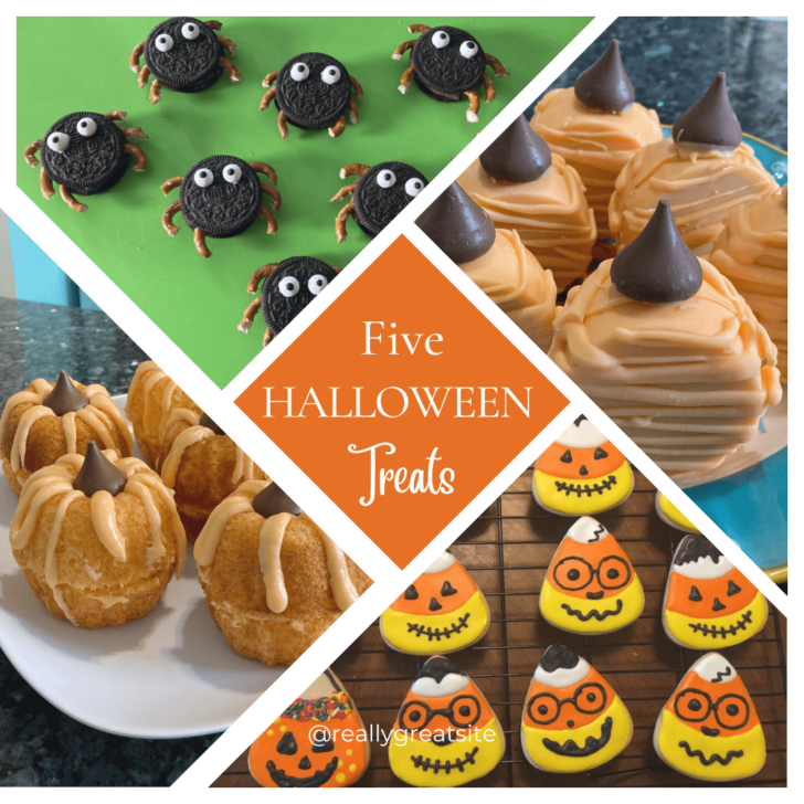 Five Halloween Treats pin
