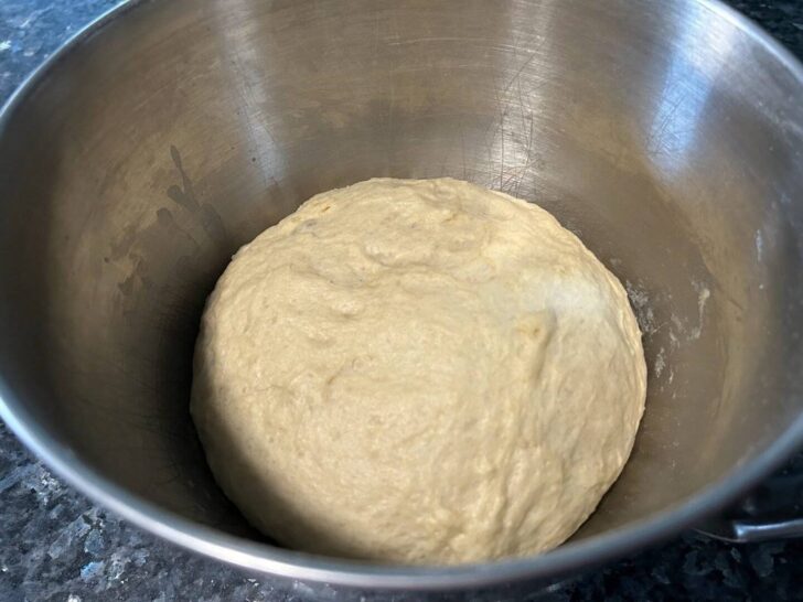 ball of dough in bowl