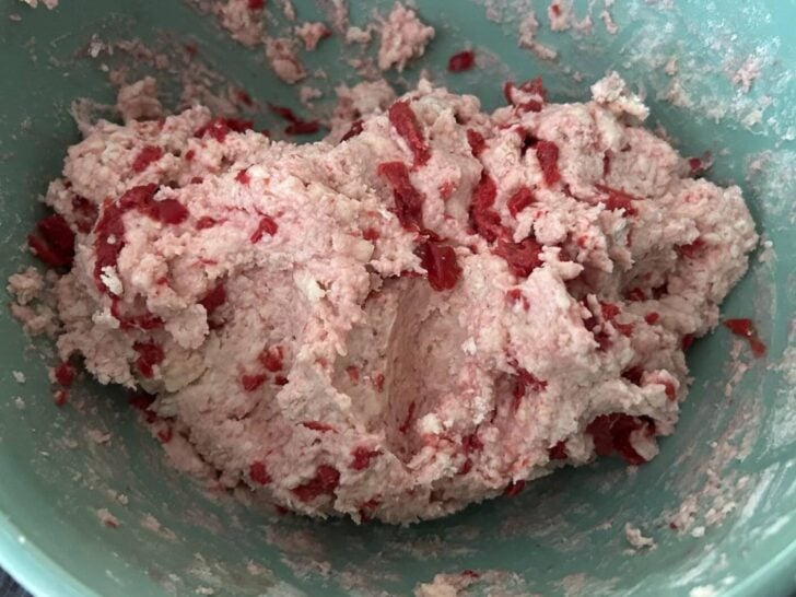 cherry scone dough