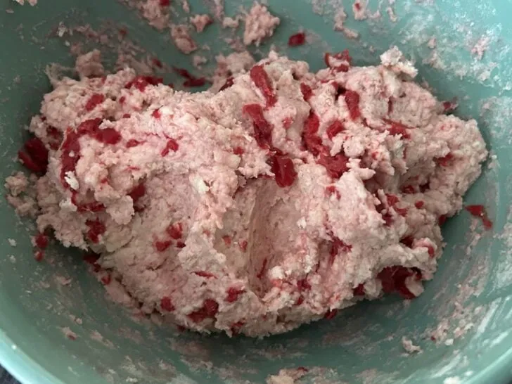 cherry scone dough