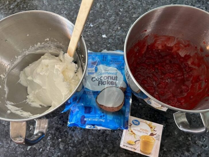 Strawberry Coconut Poke Cake ingredients 