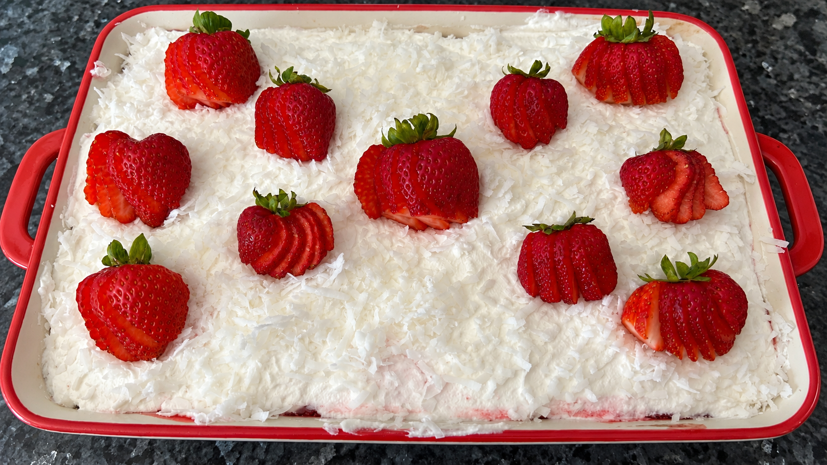 Strawberry Coconut Poke Cake (Light, Creamy & Dreamy!)