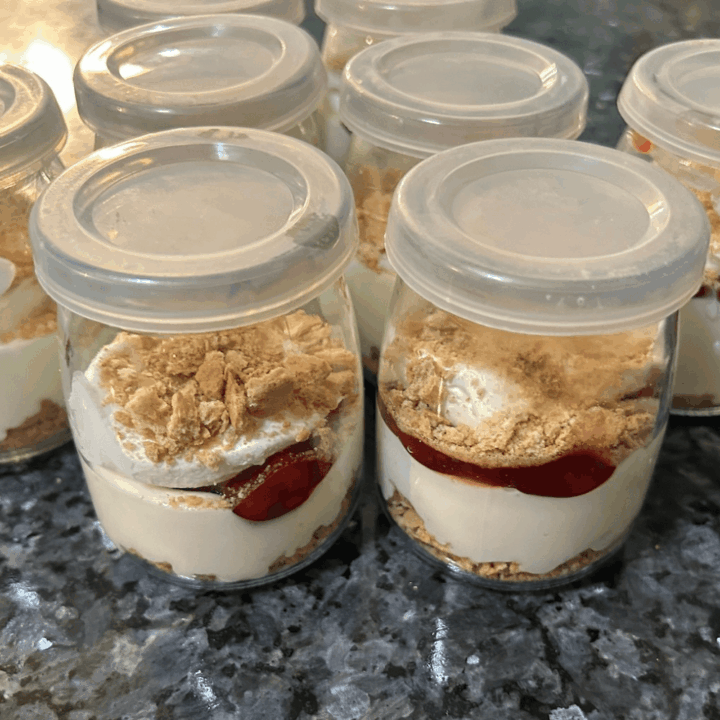 No Bake Cherry Cheesecake Parfaits