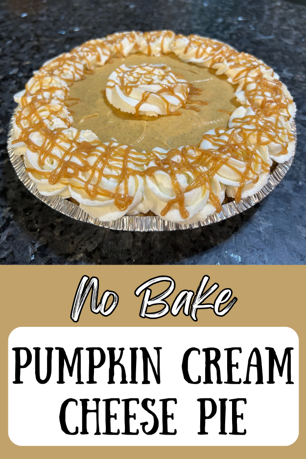 no bake pumpkin cream cheese pie pin for pinterest