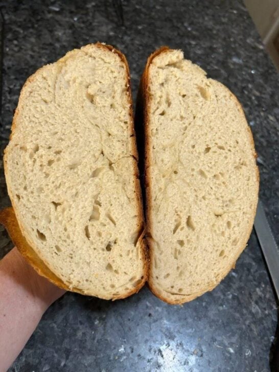 croissant sourdough loaf