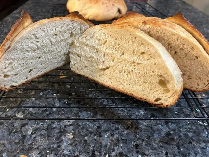 sliced sourdough (yum)