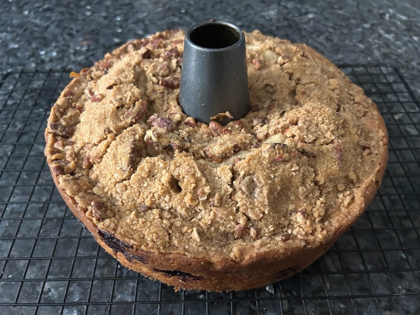 baked banana coffee cake