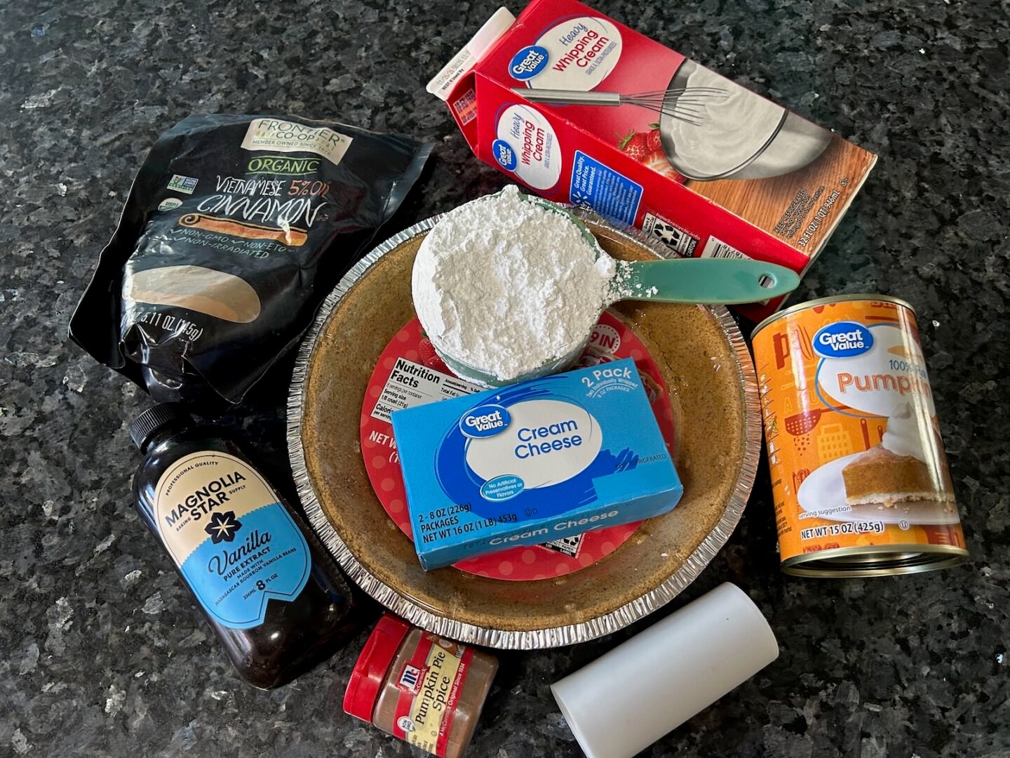 no bake pumpkin cream cheese pie ingredients 