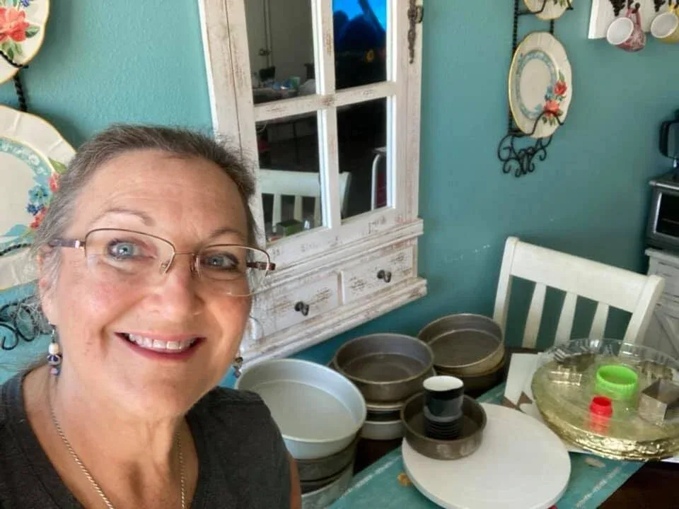 Janice Thompson, professional baker and author of over 170 books. 