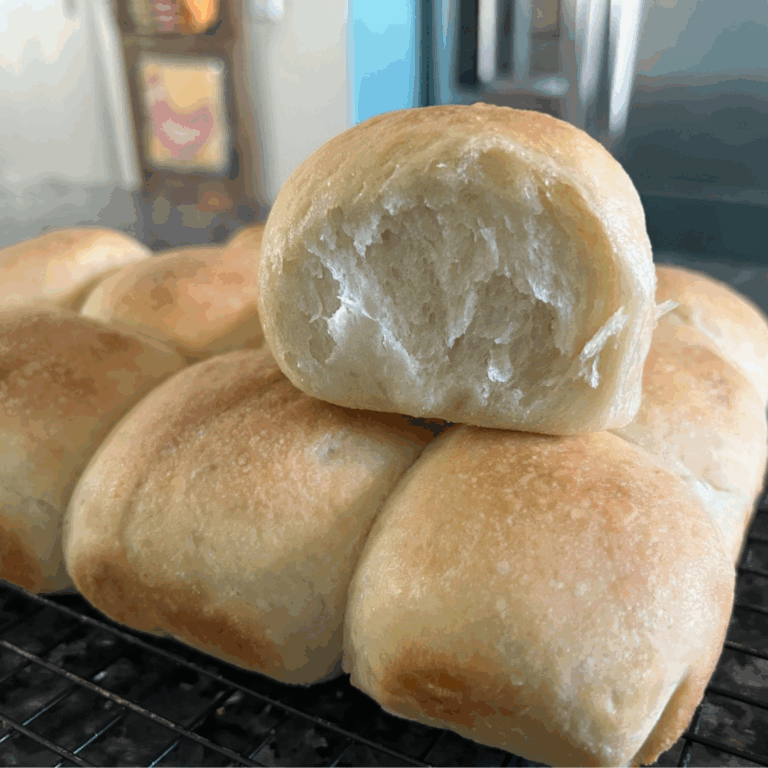 Same-Day Sourdough Milk Bread Rolls