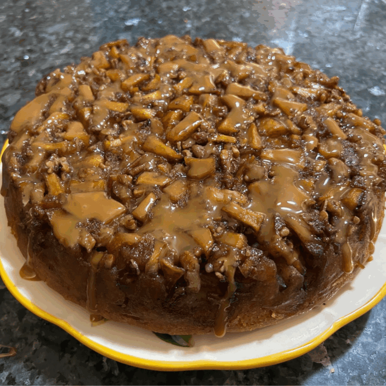 Easy Apple Upside-Down Cake