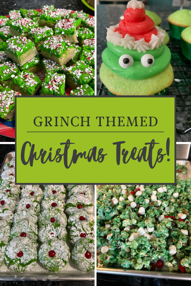 Grinch Christmas Treats pin for Pinterest