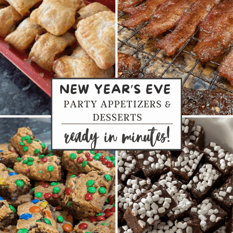 Simple New Year’s Eve Party Appetizers & Desserts — Ready in Minutes!