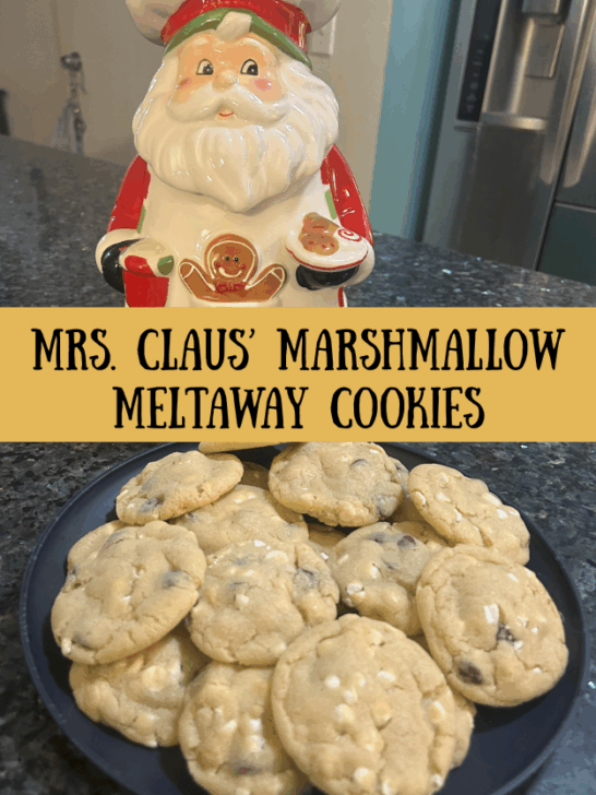 Mrs. Claus’ Marshmallow Meltaway Cookies