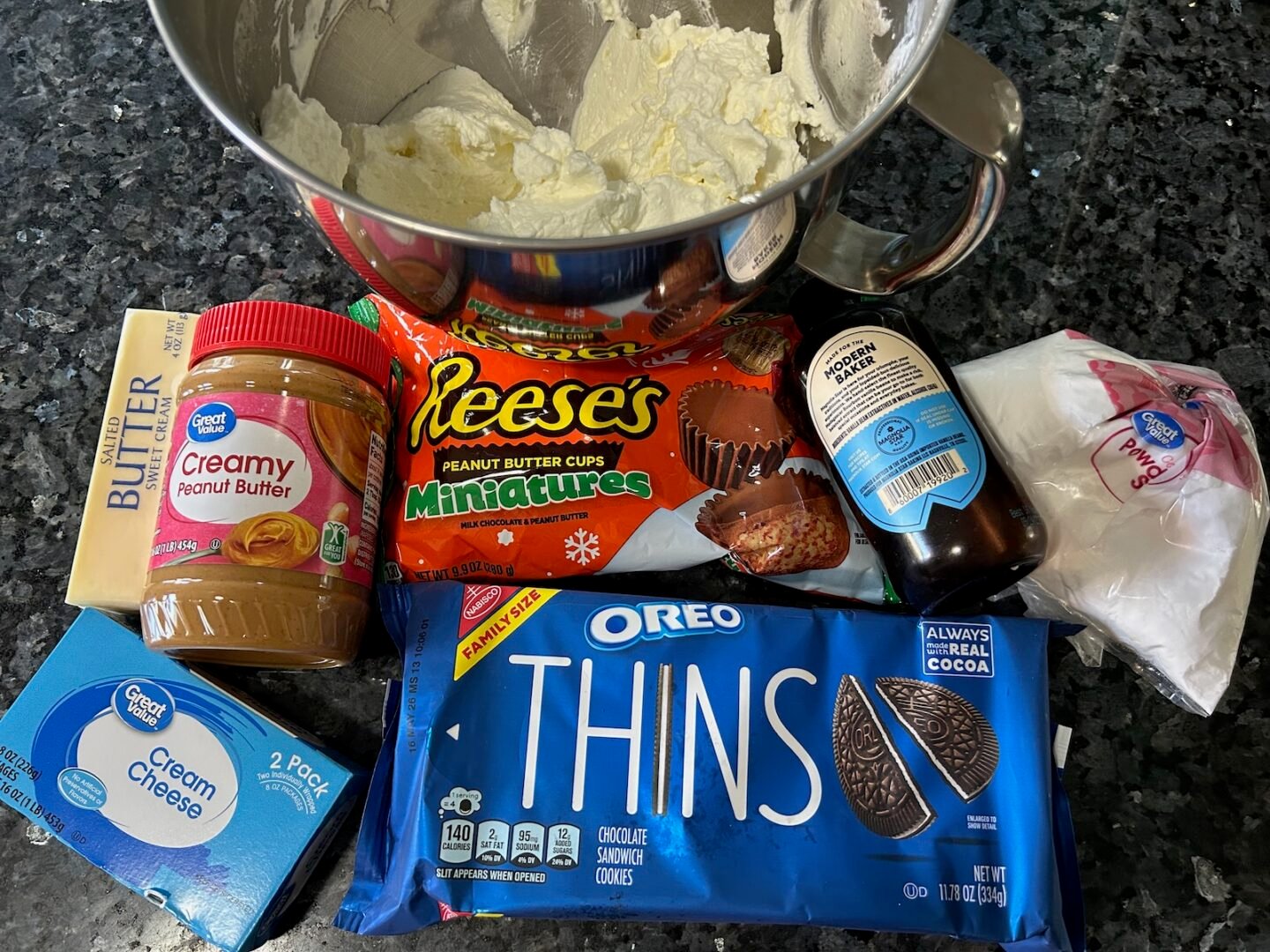 No Bake Peanut Butter Pie Ingredients