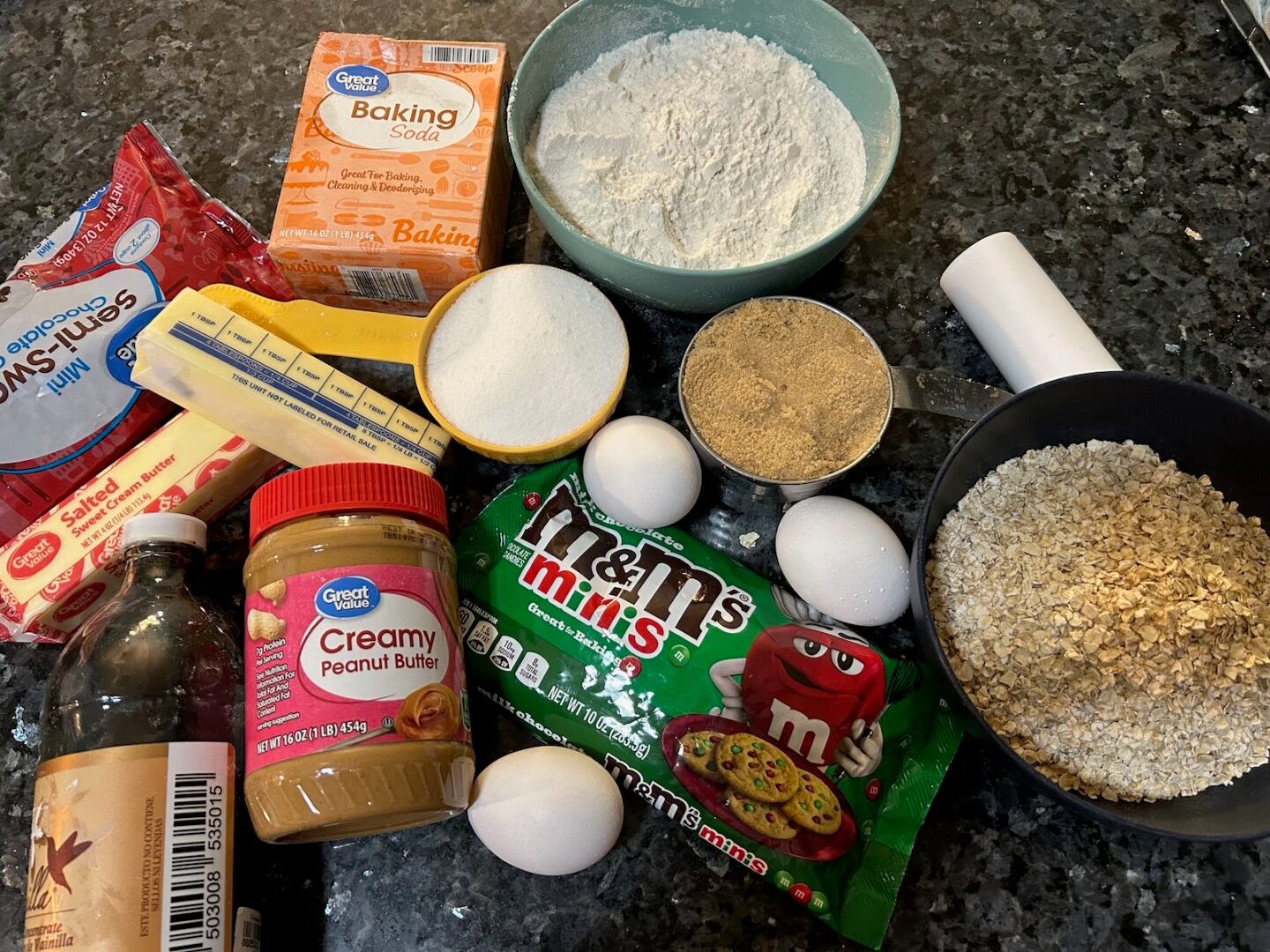 monster cookie bar ingredients