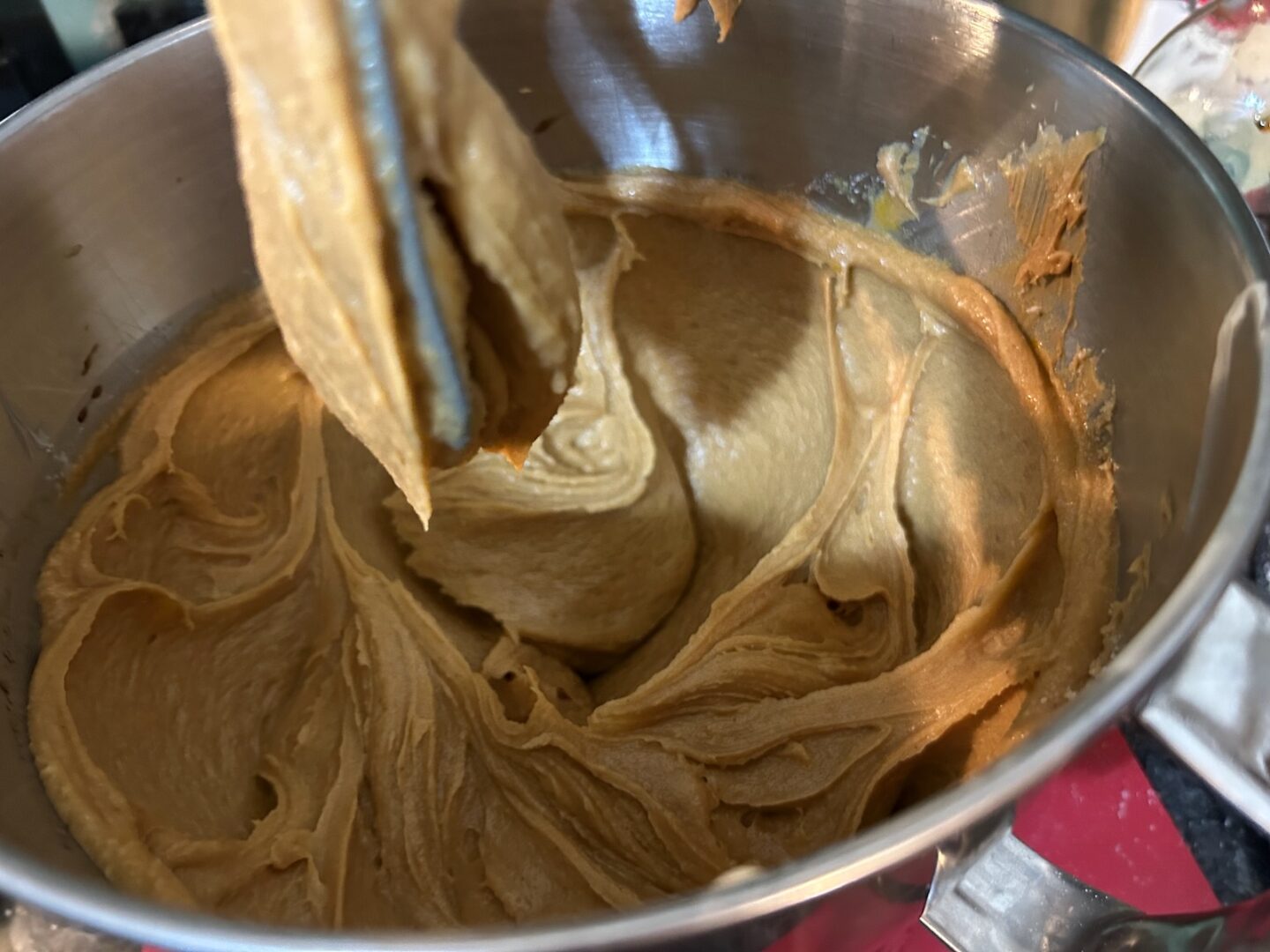 cookie dough with peanut butter in bowl