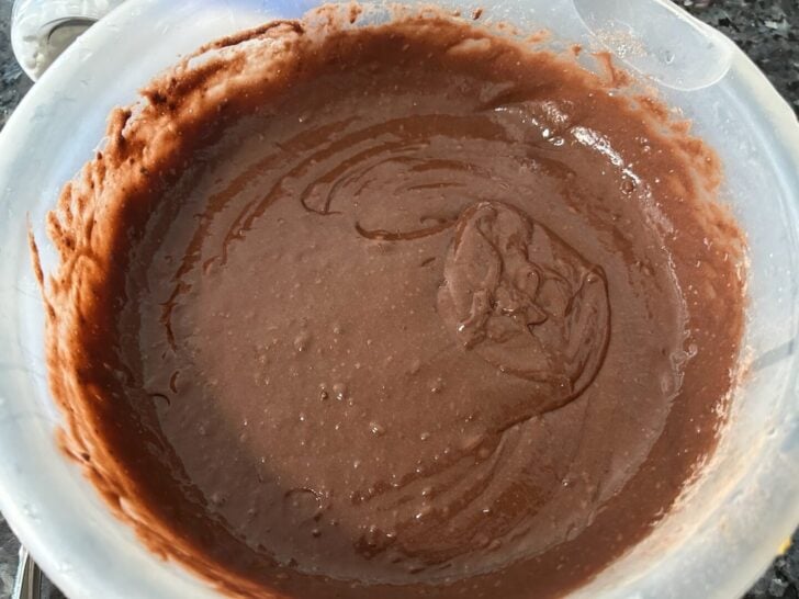 cake batter, chocolate