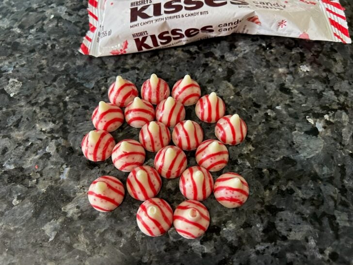 peppermint kisses, unwrapped