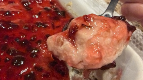 Image for Smoked Cream Cheese with Bacon and Hot Pepper Cranberry Jelly