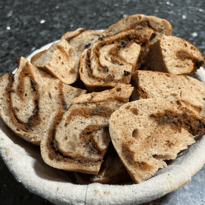 Pumpkin Spice Swirl Sourdough Loaf