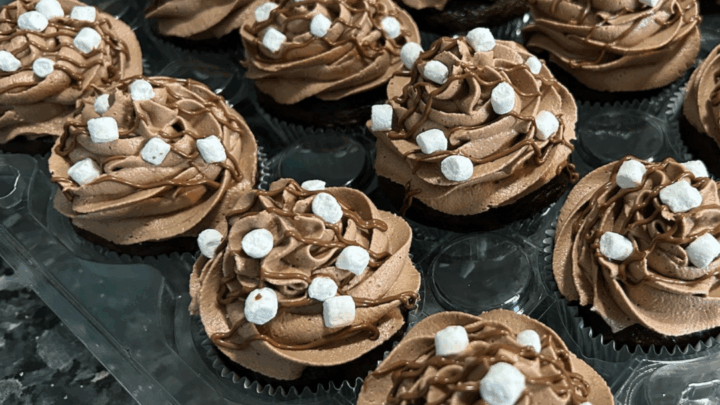 Image for Hot Cocoa Cupcakes with Marshmallow Fluff Filling