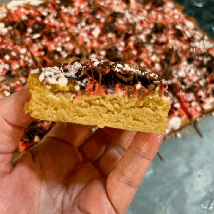 Peppermint Bark Cookie Bars