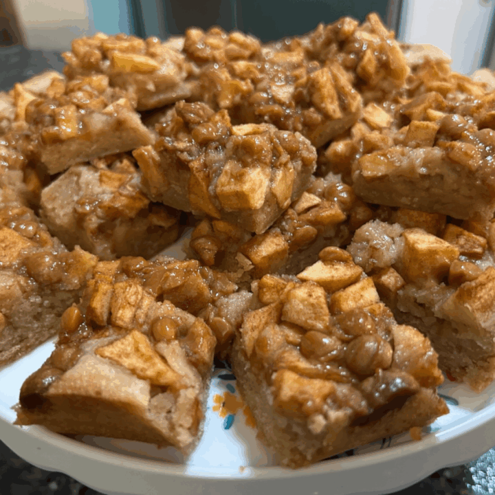 Caramel Apple Snickerdoodle Bars