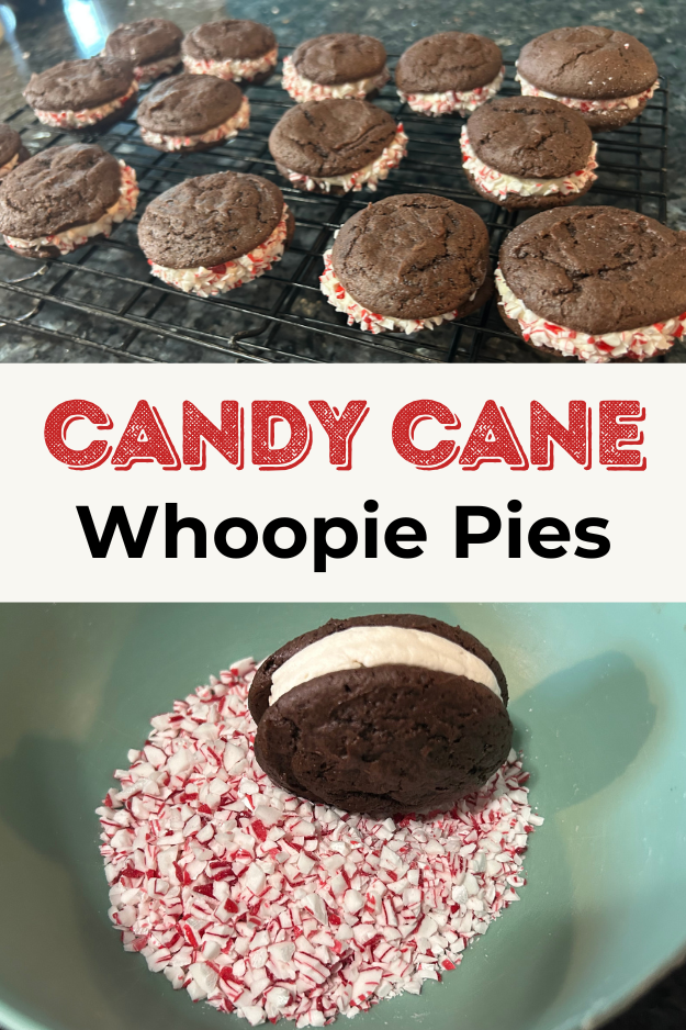 Candy Cane Whoopie Pies pin for pinterest