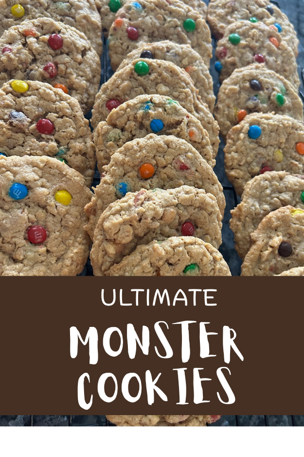 Ultimate Monster Cookies pin for Pinterest
