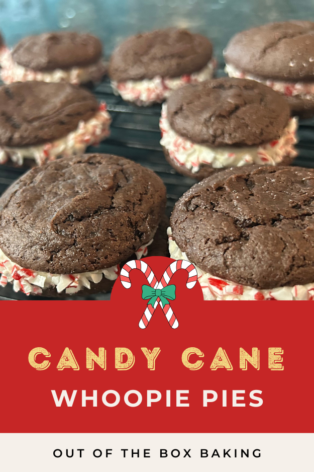 Candy Cane Whoopie Pies pin for pinterest