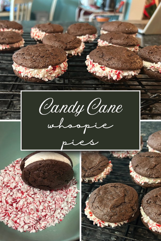 Candy Cane Whoopie Pies pin for pinterest