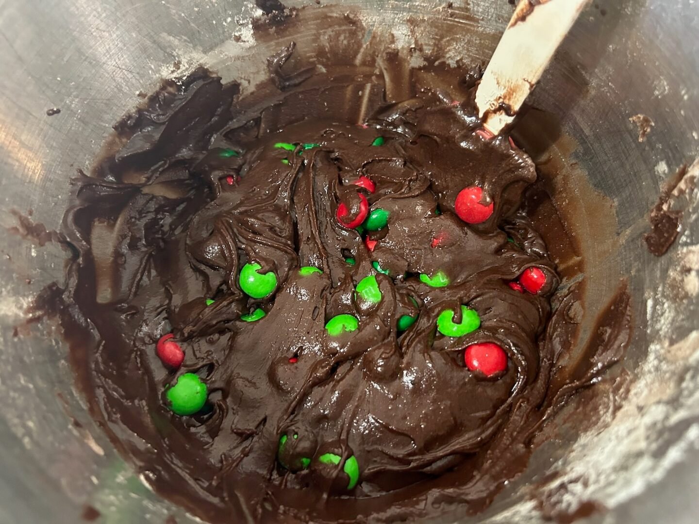 Mint M&M Brownie Cookie Dough