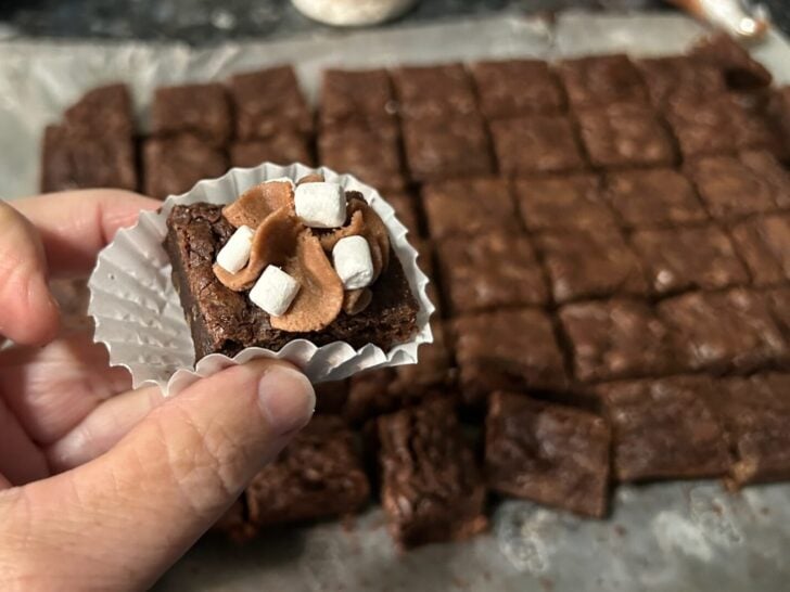 hot cocoa brownies