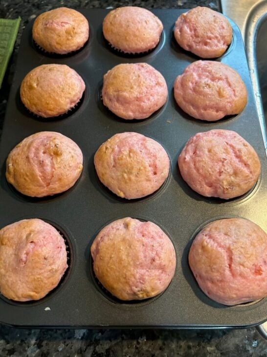 Strawberry Dream Cupcakes straight from the oven