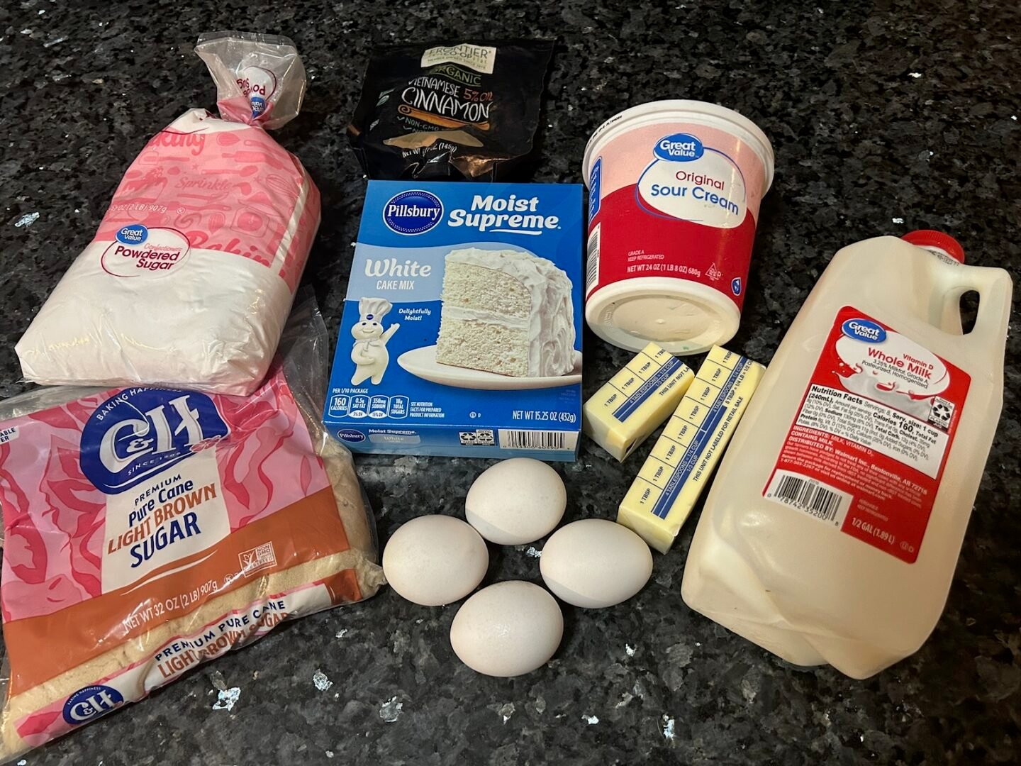 honeybun cake ingredients