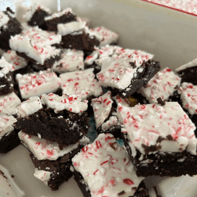 Peppermint Bark Brownies