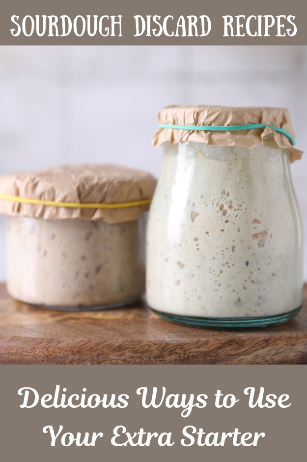 sourdough discard recipes pin for pinterest