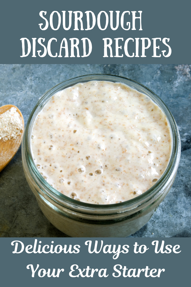 sourdough discard recipes pin for pinterest