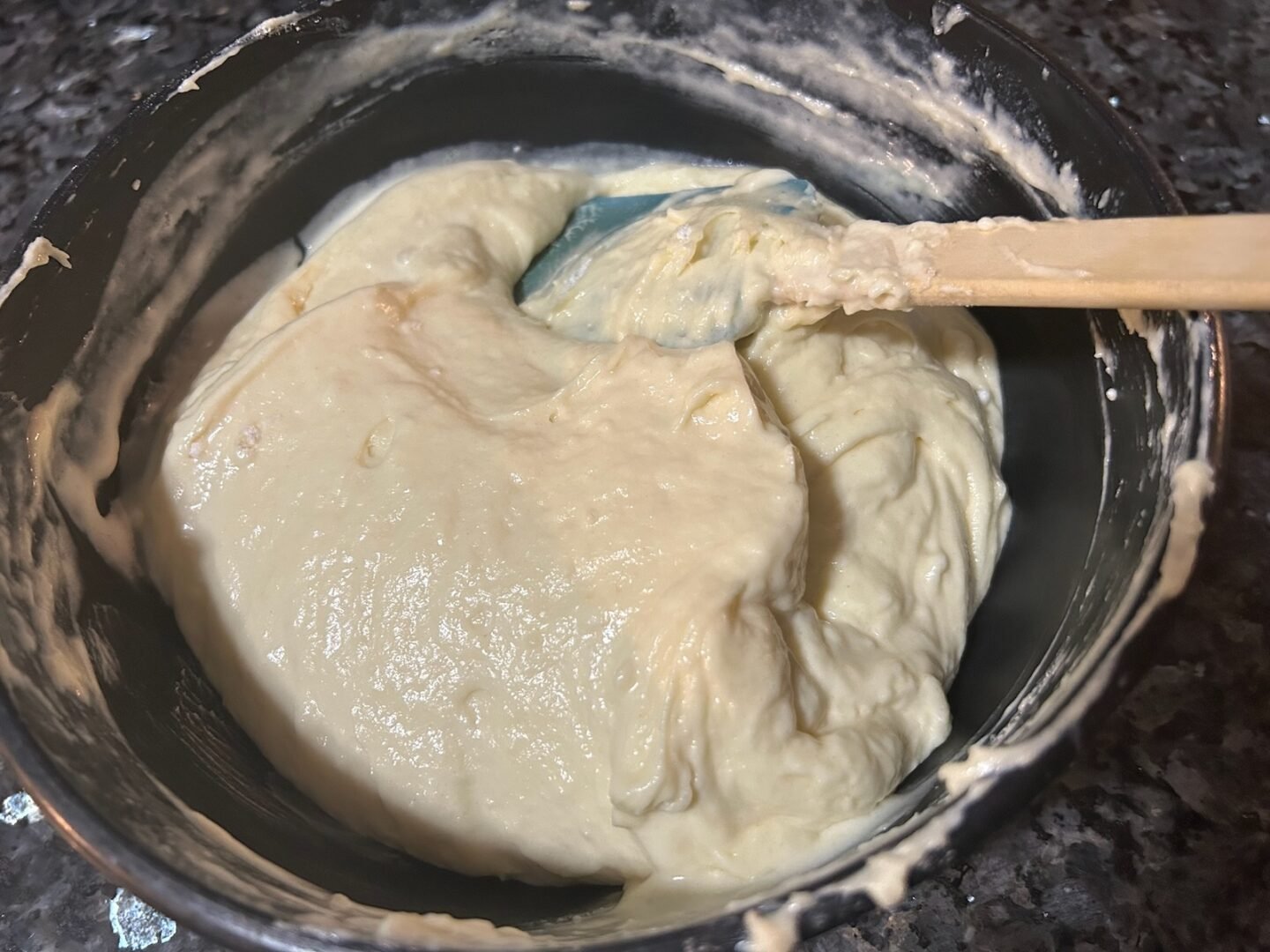 bowl of cake batter