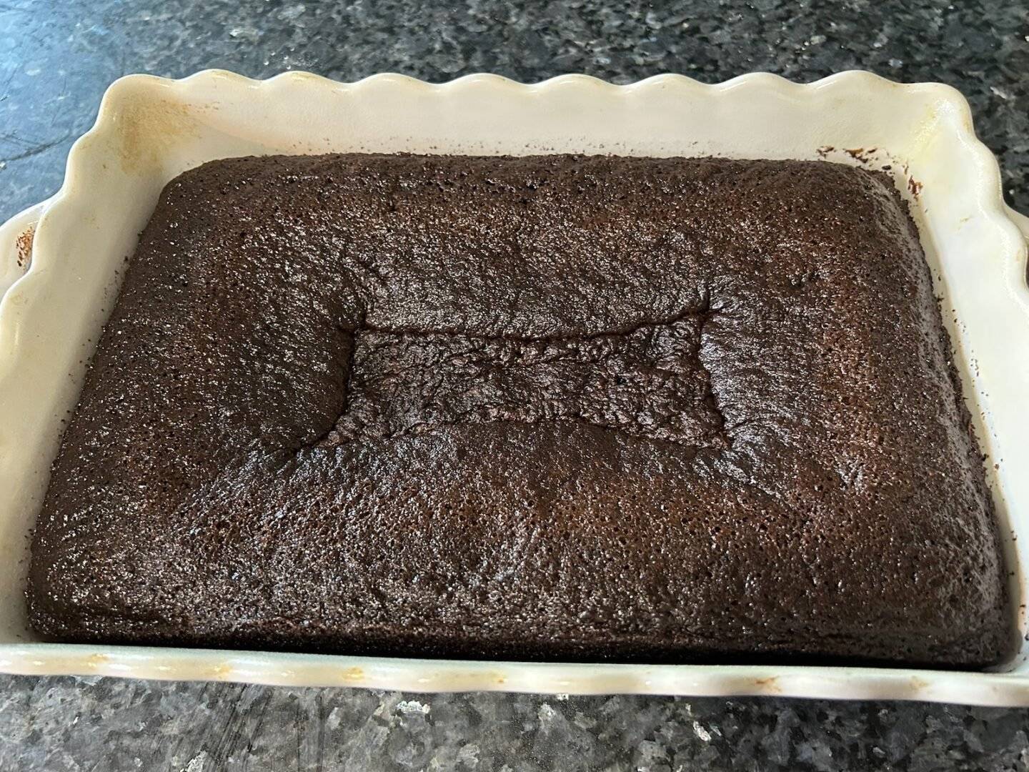 Old-Fashioned Black Magic Cake before frosting