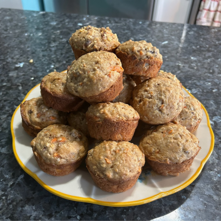 Carrot Oat Muffins (Doctored Cake Mix)