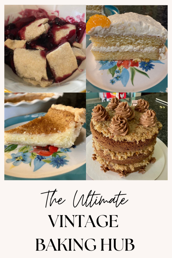 vintage baking hub pin for pinterest