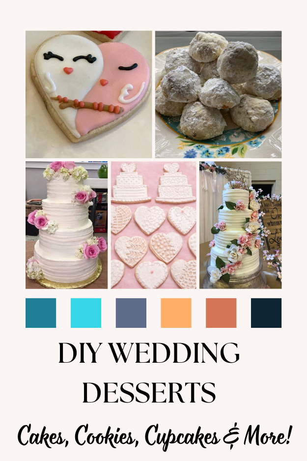 DIY wedding desserts pin for pinterest