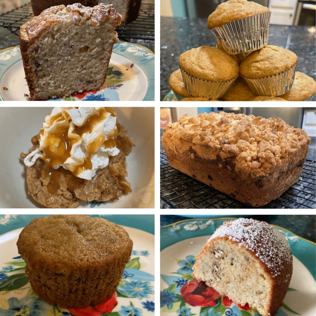 banana flavored baked goods