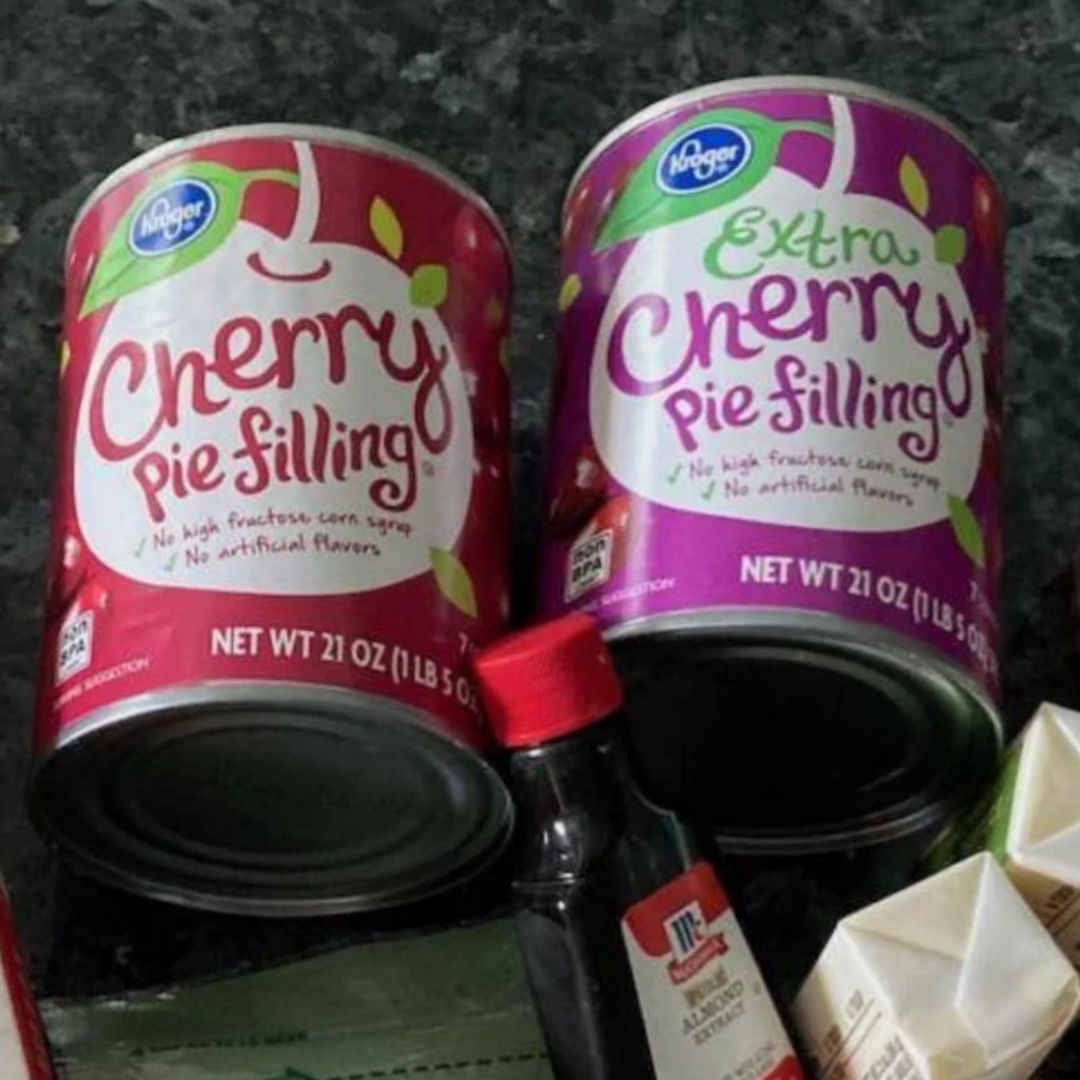 cans of pie filling