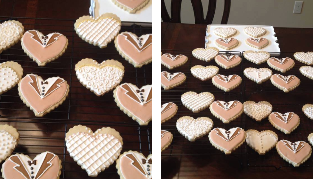rustic wedding cookies