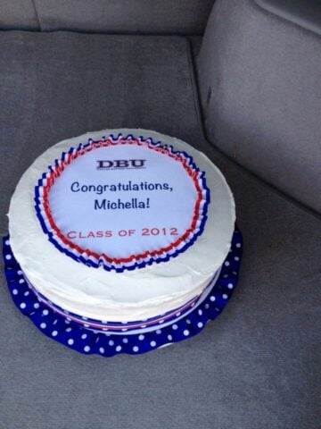 graduation cake